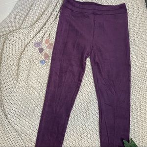 Cuddl duds plum colored leggings